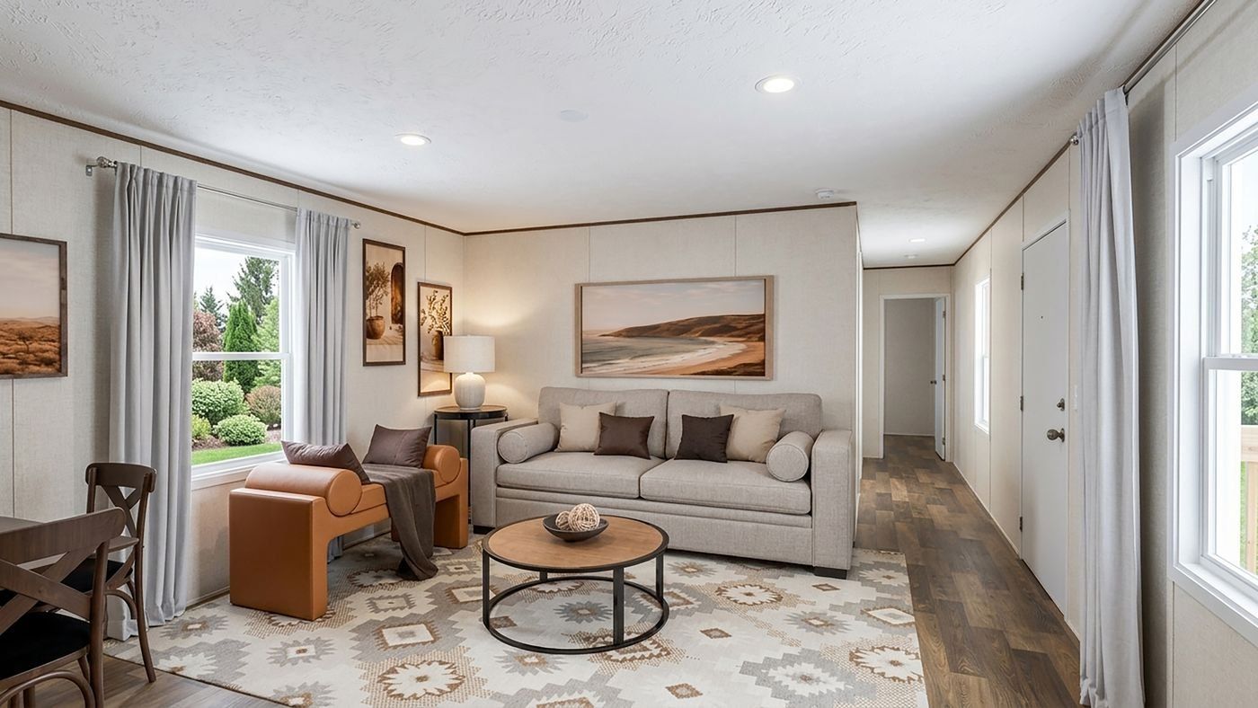 Aspen floor plan home, living room