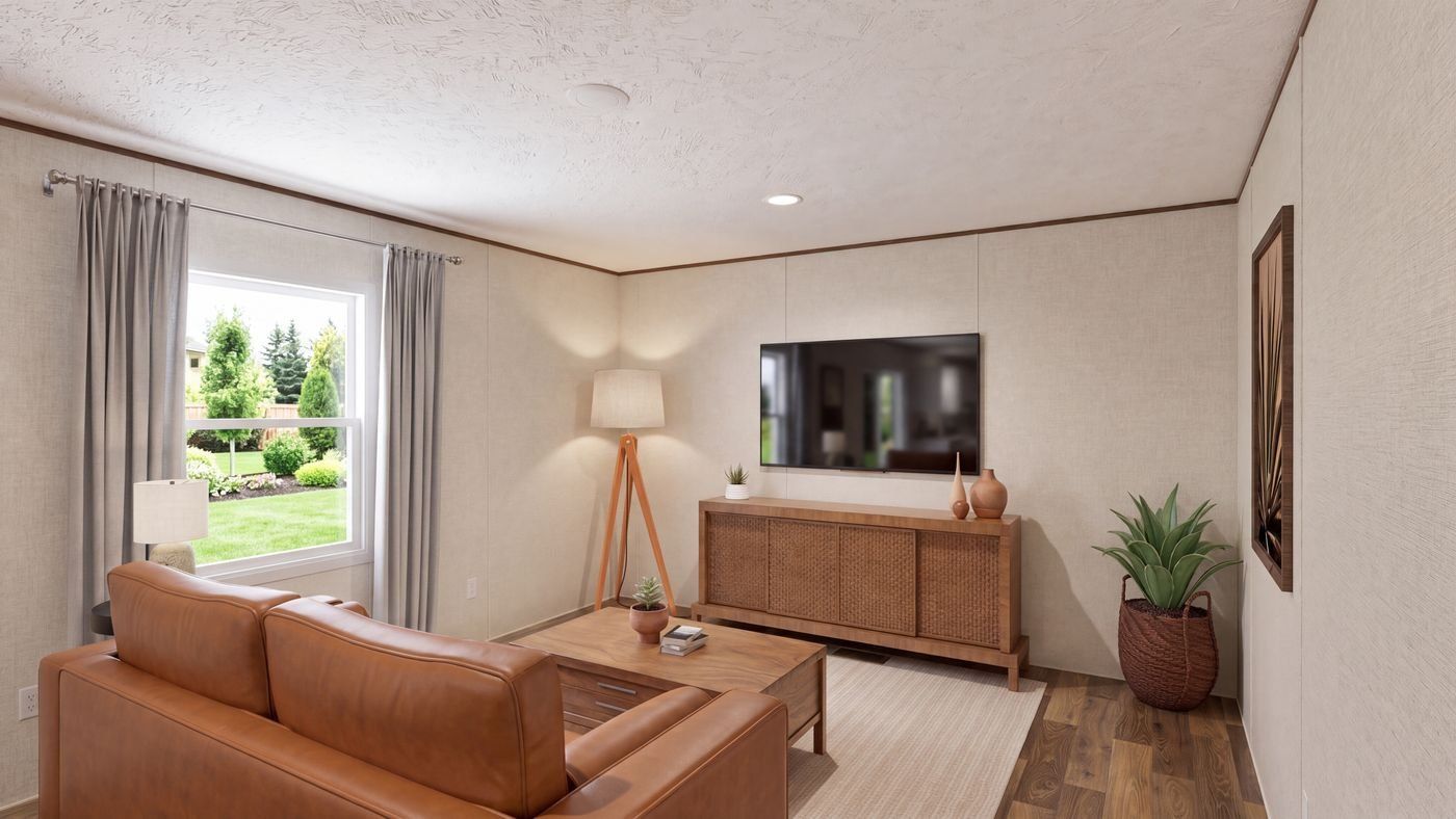 Cedar floor plan home, den