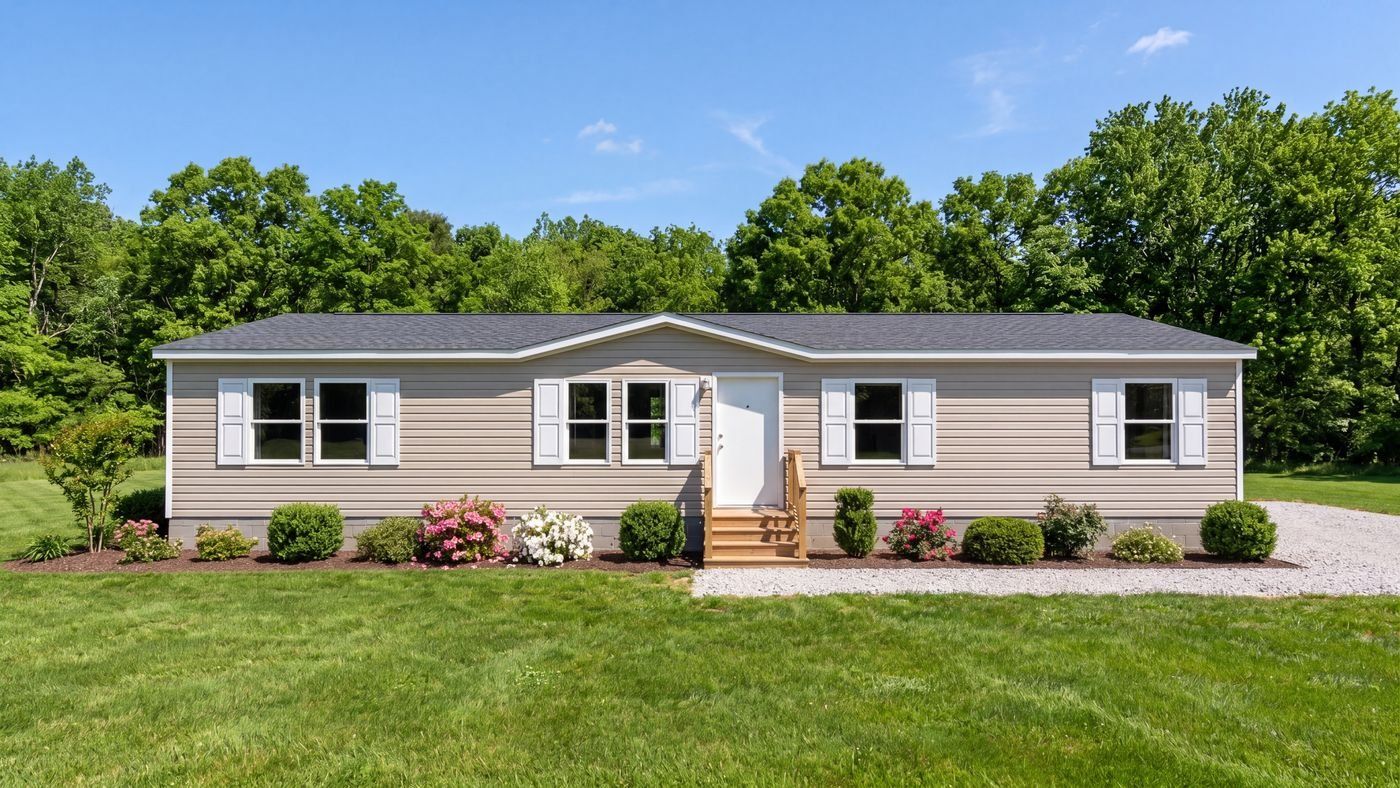 Cedar floor plan home, exterior